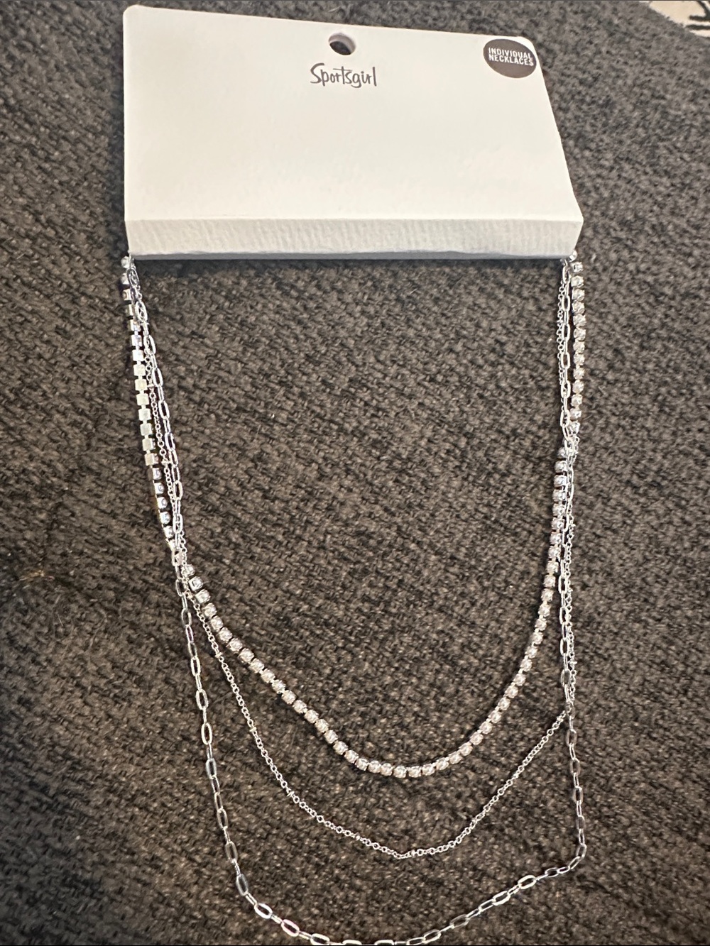 NWT Sportsgirl Silver Three Individual Necklaces